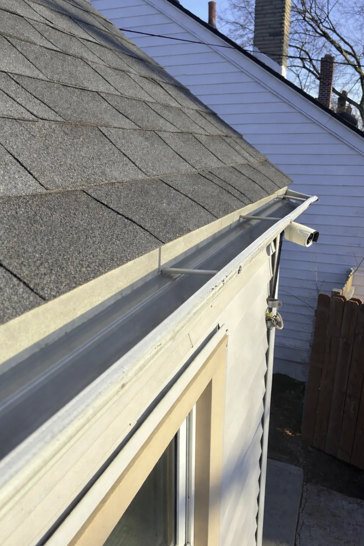 Clean empty gutter after professional cleanout service Detroit
